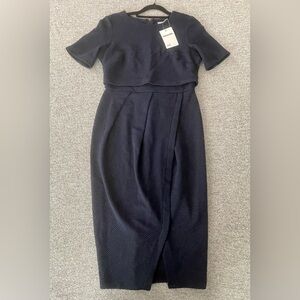 ASOS Maternity Blue Sheath Dress Short Raglan Sleeve